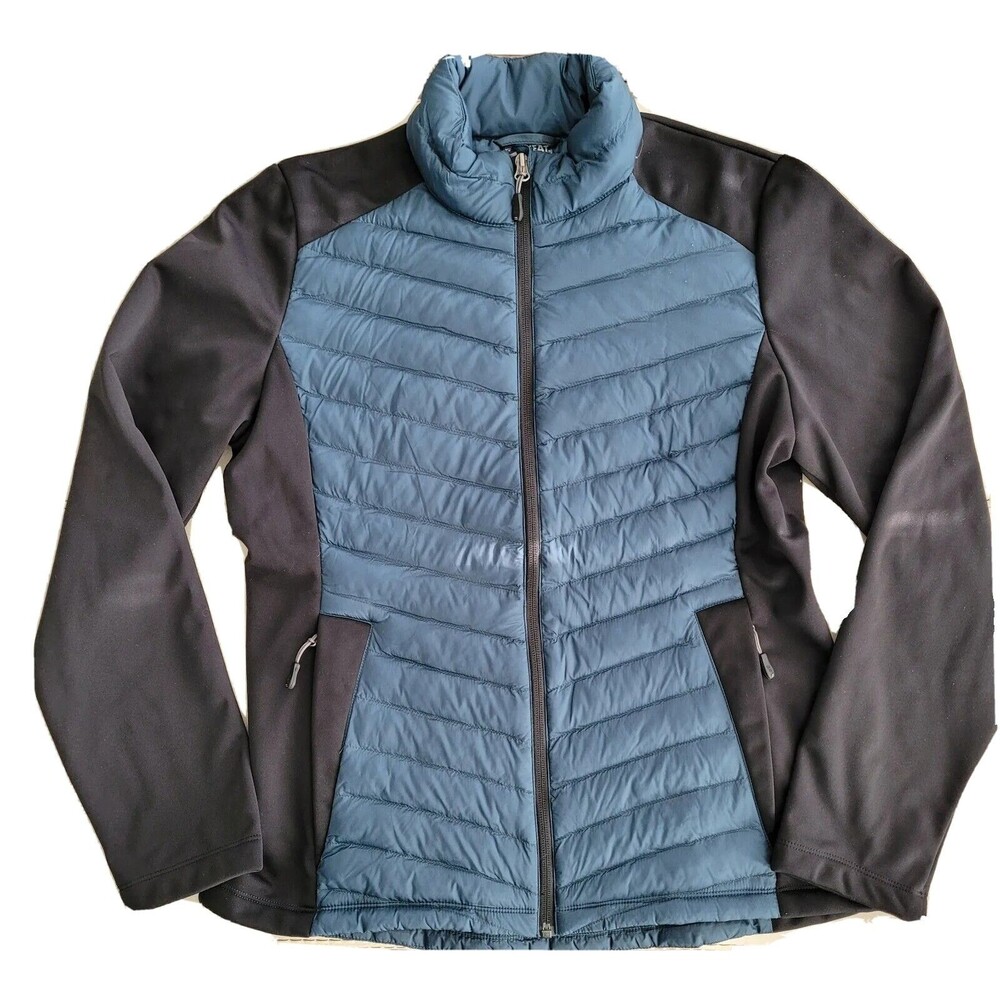 32 Degrees Heat Jacket Womens Size Medium Lightweight Pockets Blue